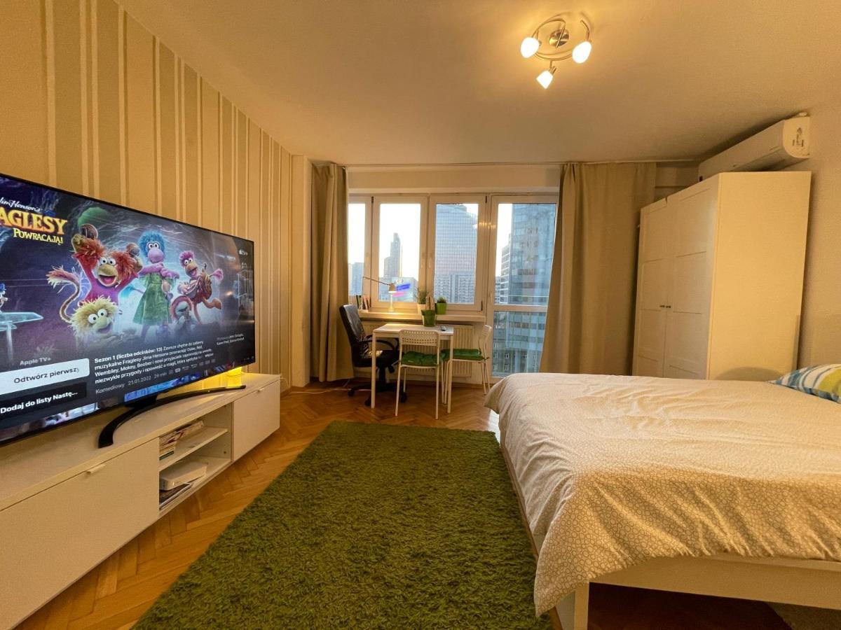 Super Apartament Green Rondo Onz Metro Nowe Wifi 300 Mb/S Aircondition Netflix Spotify Varsó Kültér fotó
