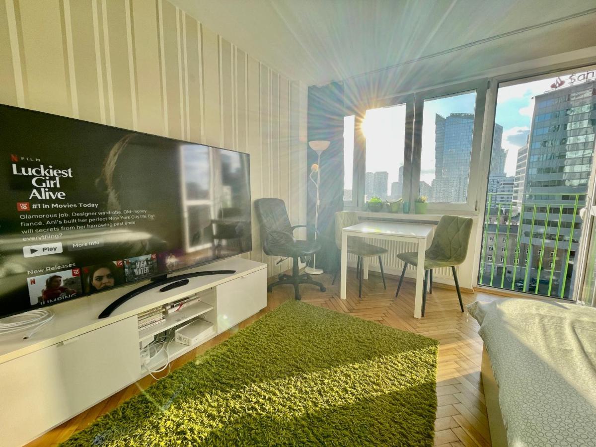 Super Apartament Green Rondo Onz Metro Nowe Wifi 300 Mb/S Aircondition Netflix Spotify Varsó Kültér fotó